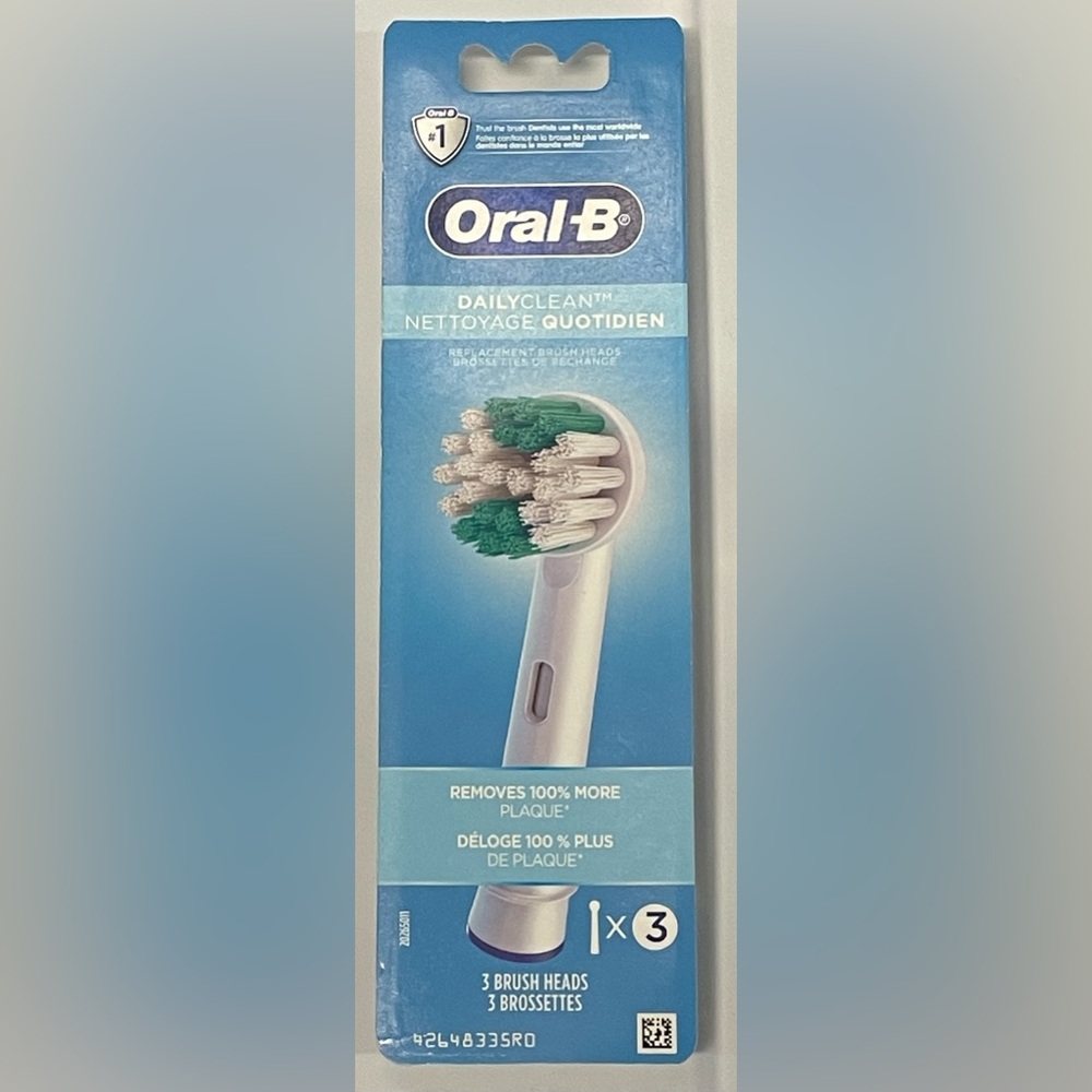 Oral-B Daily Clean Toothbrush Heads - 3ct
